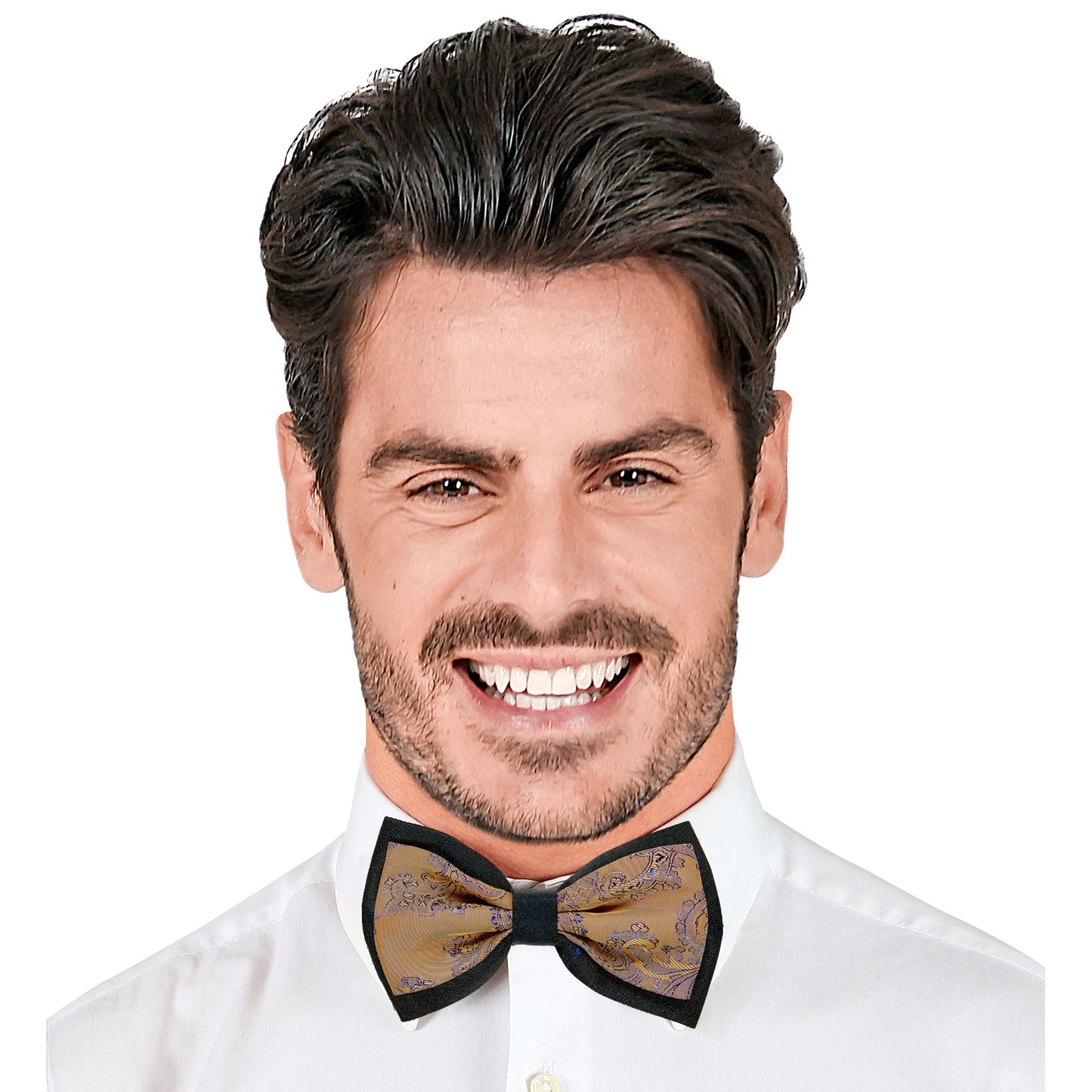 "BRAUNE JACQUARD RETRO FLIEGE" – Ansicht 3