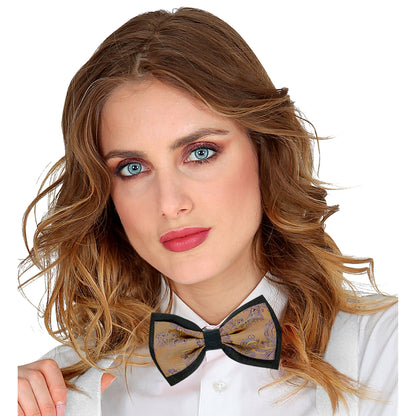 "BRAUNE JACQUARD RETRO FLIEGE" – Ansicht 4