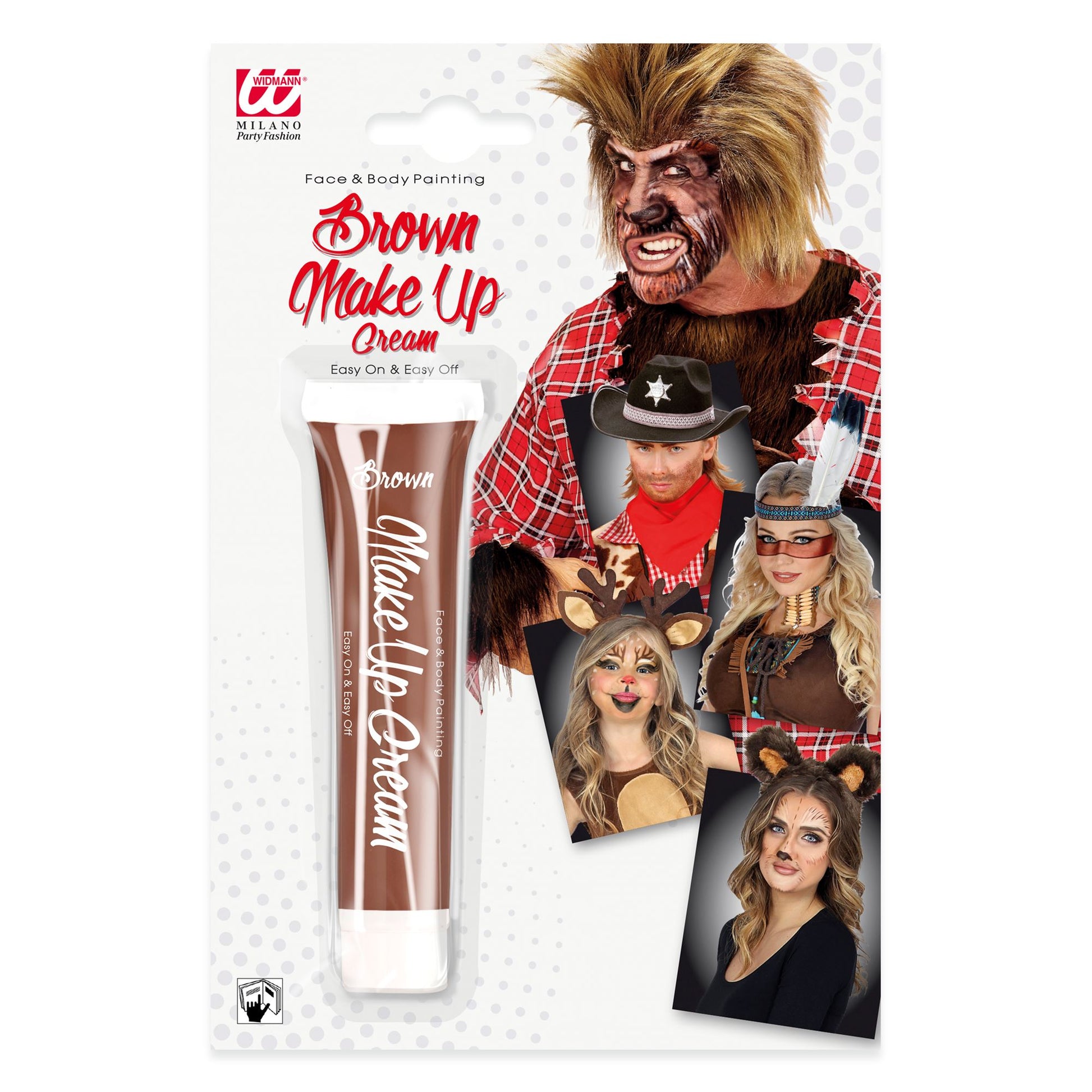 "BRAUNE SCHMINKE IN TUBE" - 28 ml – Vorderansicht