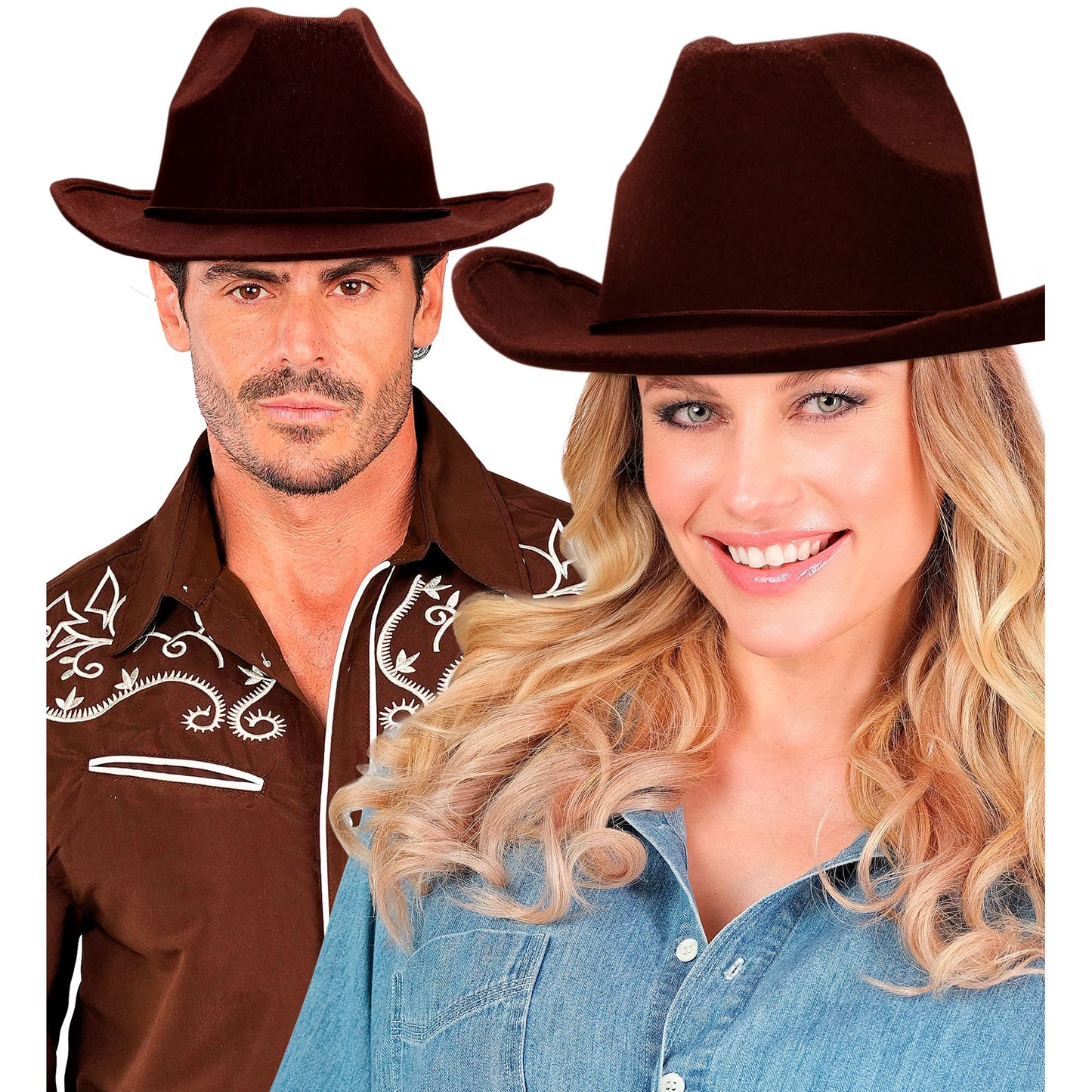 "BRAUNER COWBOYHUT AUS GEBÜRSTETEM FILZ" – Ansicht 3