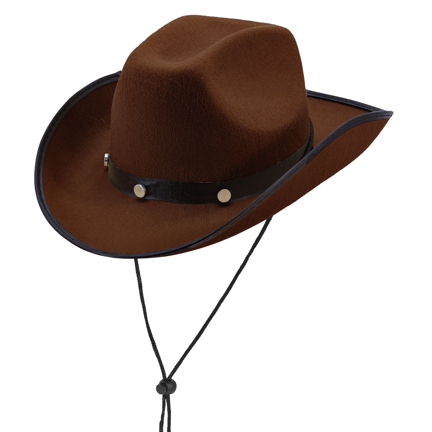 "BRAUNER COWBOYHUT MIT METALLNIETEN" – Vorderansicht