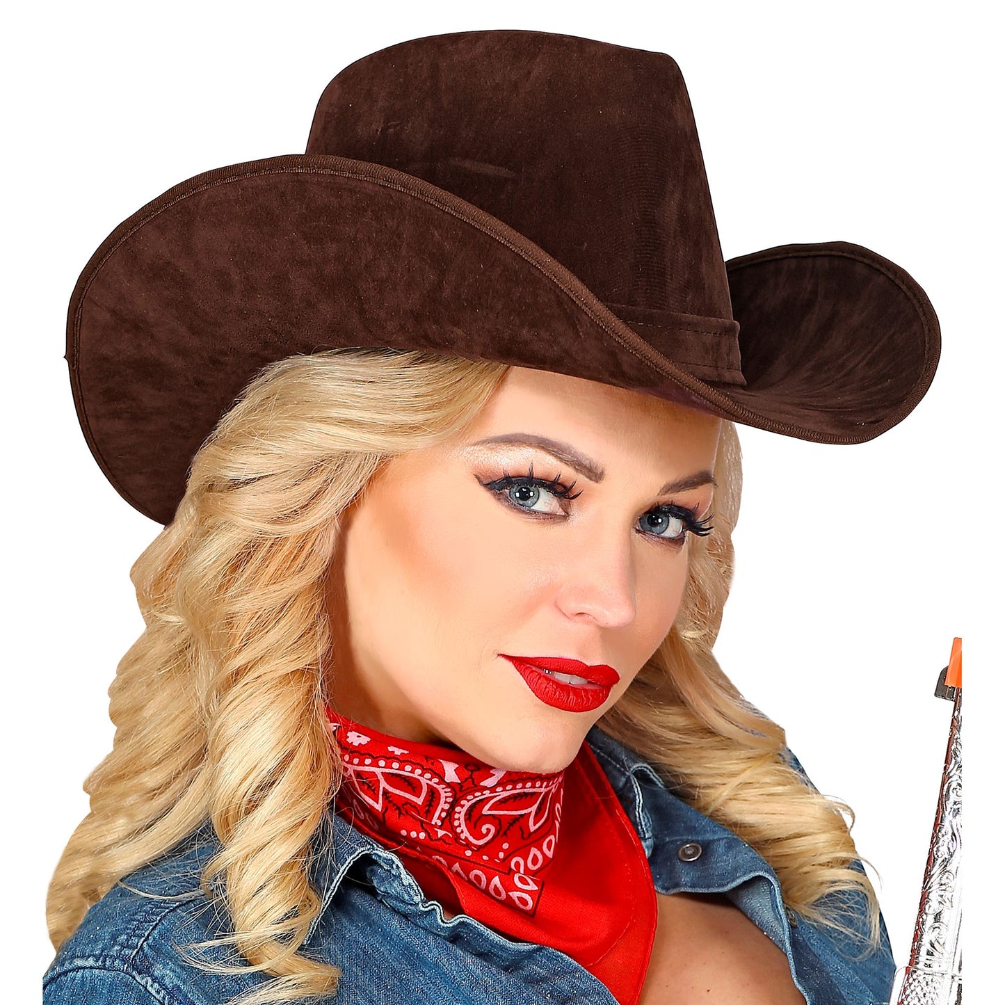 "BRAUNER COWBOYHUT" Wildlederoptik – Ansicht 5