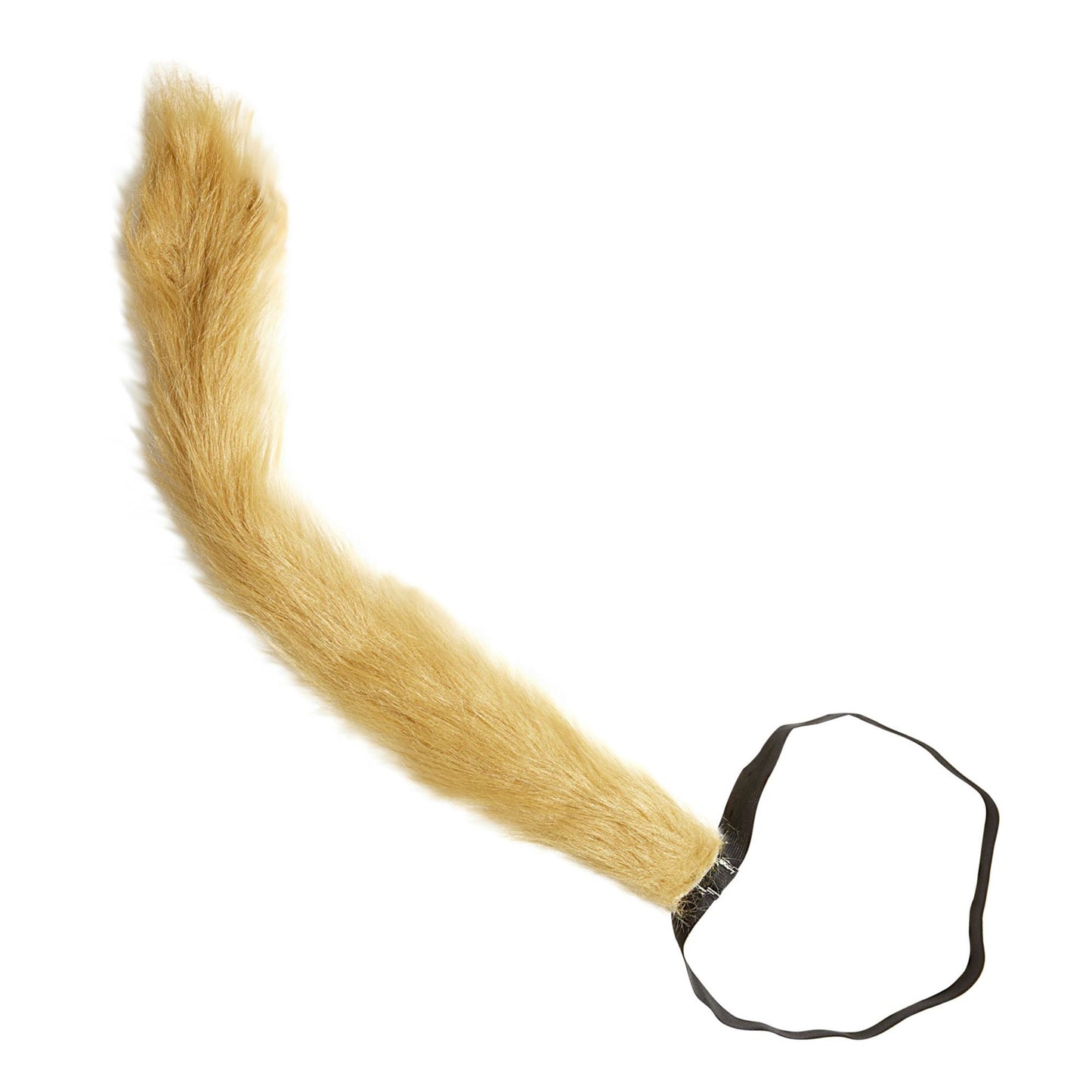 "BRAUNER SCHWANZ" modellierbar aus Plüsch – Vorderansicht