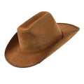 "BRAUNER VINTAGE COWBOYHUT IN WILDLEDEROPTIK" – Vorderansicht