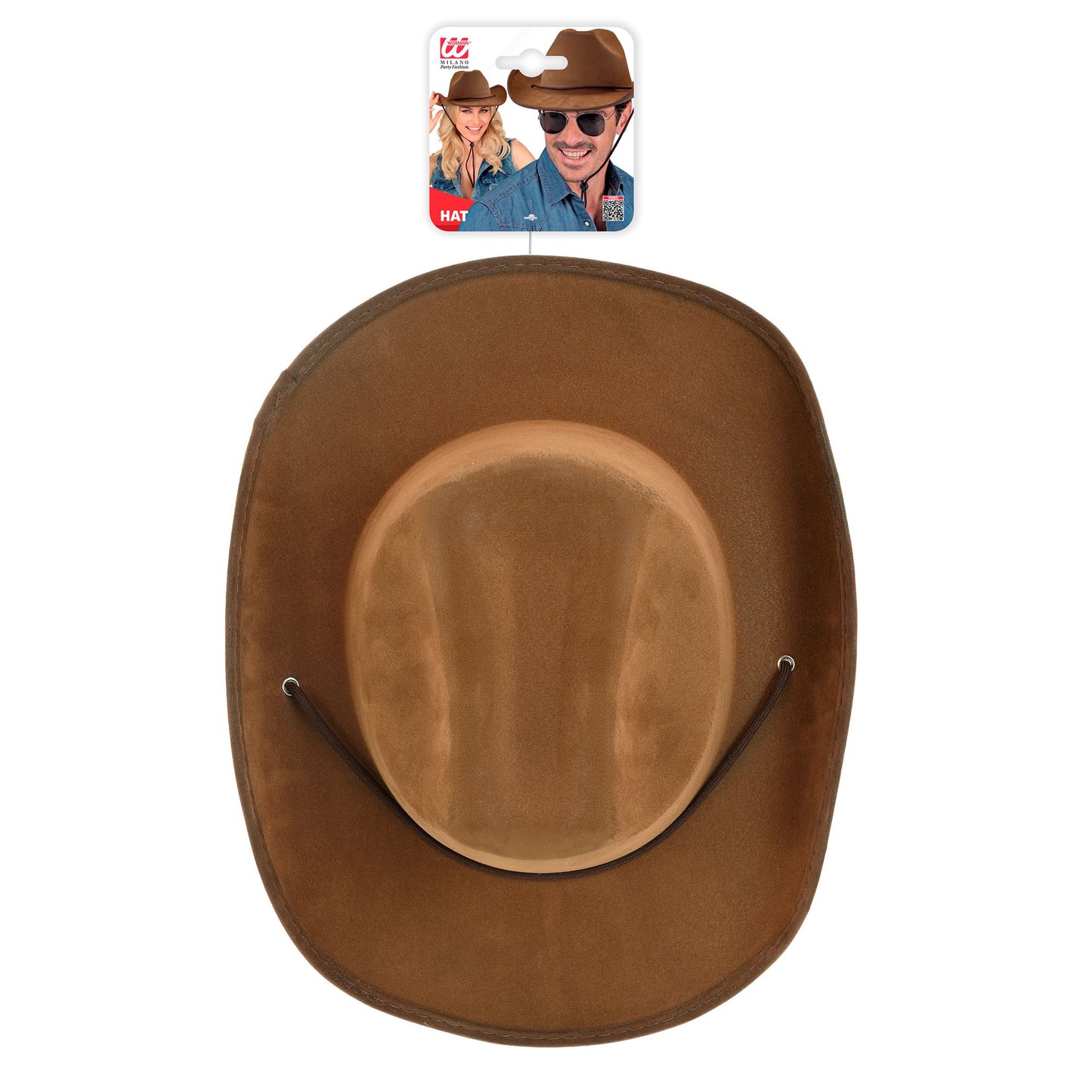 "BRAUNER VINTAGE COWBOYHUT IN WILDLEDEROPTIK" – Detailansicht