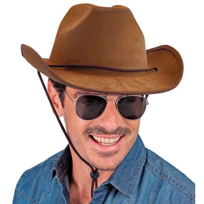 "BRAUNER VINTAGE COWBOYHUT IN WILDLEDEROPTIK" – Ansicht 4