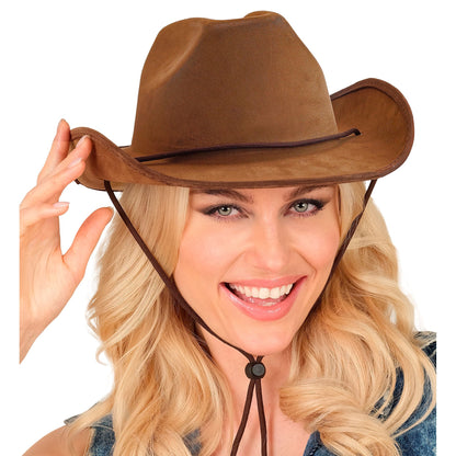"BRAUNER VINTAGE COWBOYHUT IN WILDLEDEROPTIK" – Ansicht 8