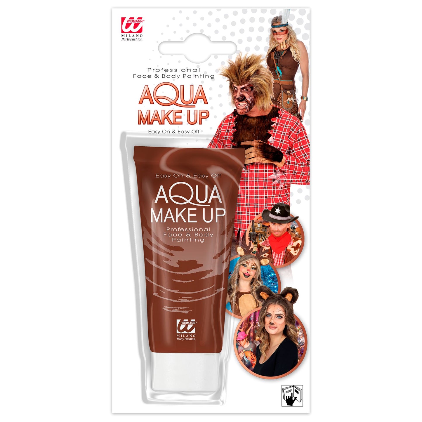 "BRAUNES AQUA MAKE UP IN TUBE" - 30 ml – Vorderansicht