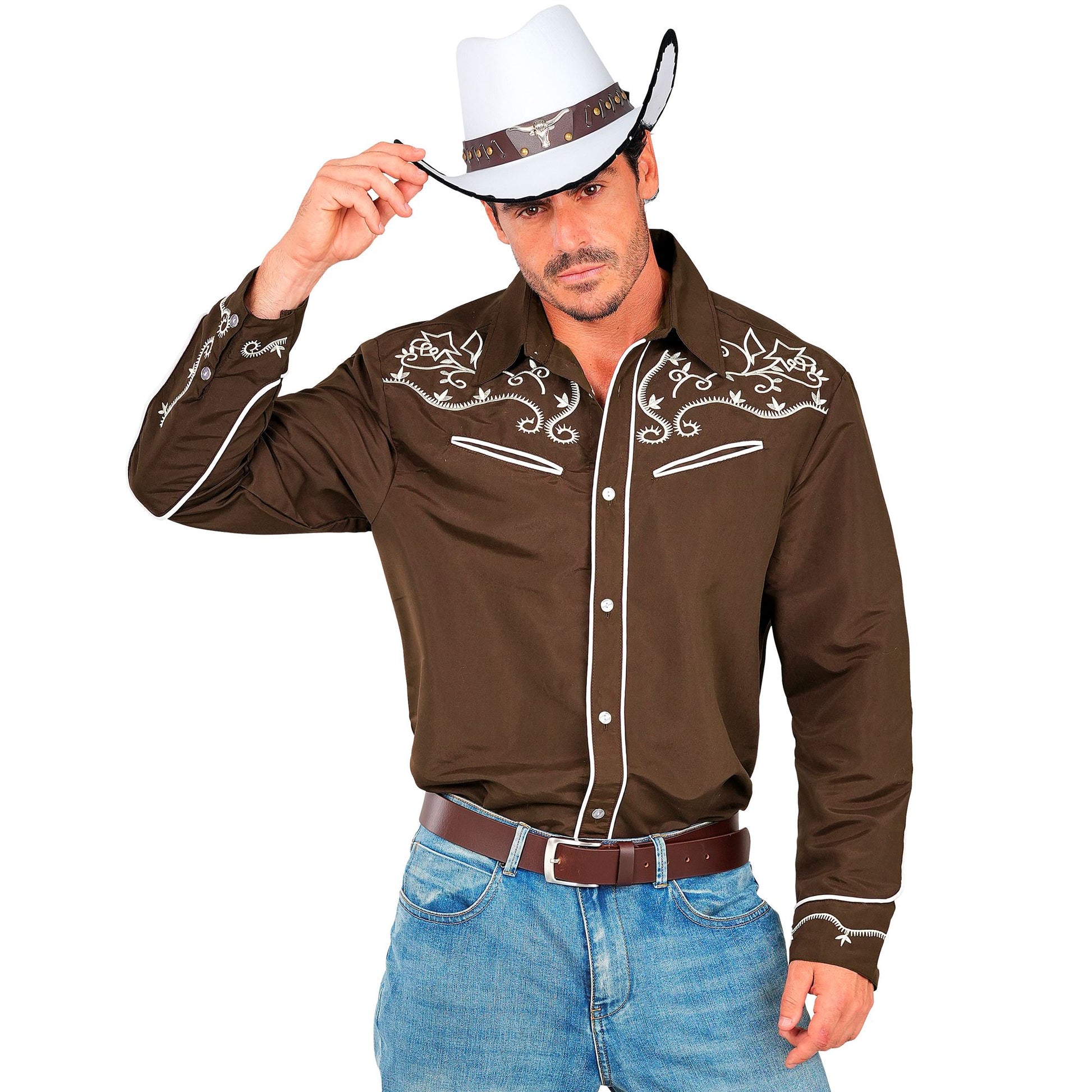 "BRAUNES COWBOY HEMD" – Detailansicht