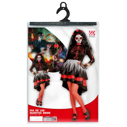 "BRAUT DIA DE LOS MUERTOS" (Kleid,Schleier mit Blumen) – Ansicht 4