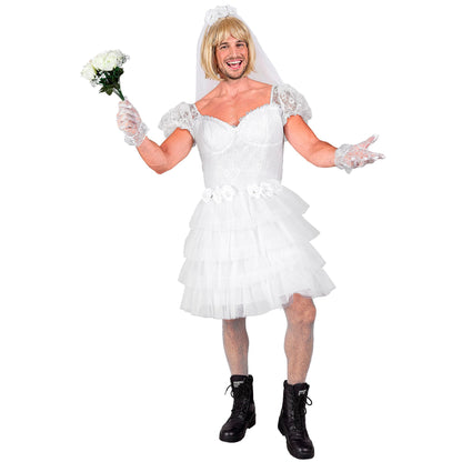 "BRAUT" (Kleid, Brautschleier) – Detailansicht