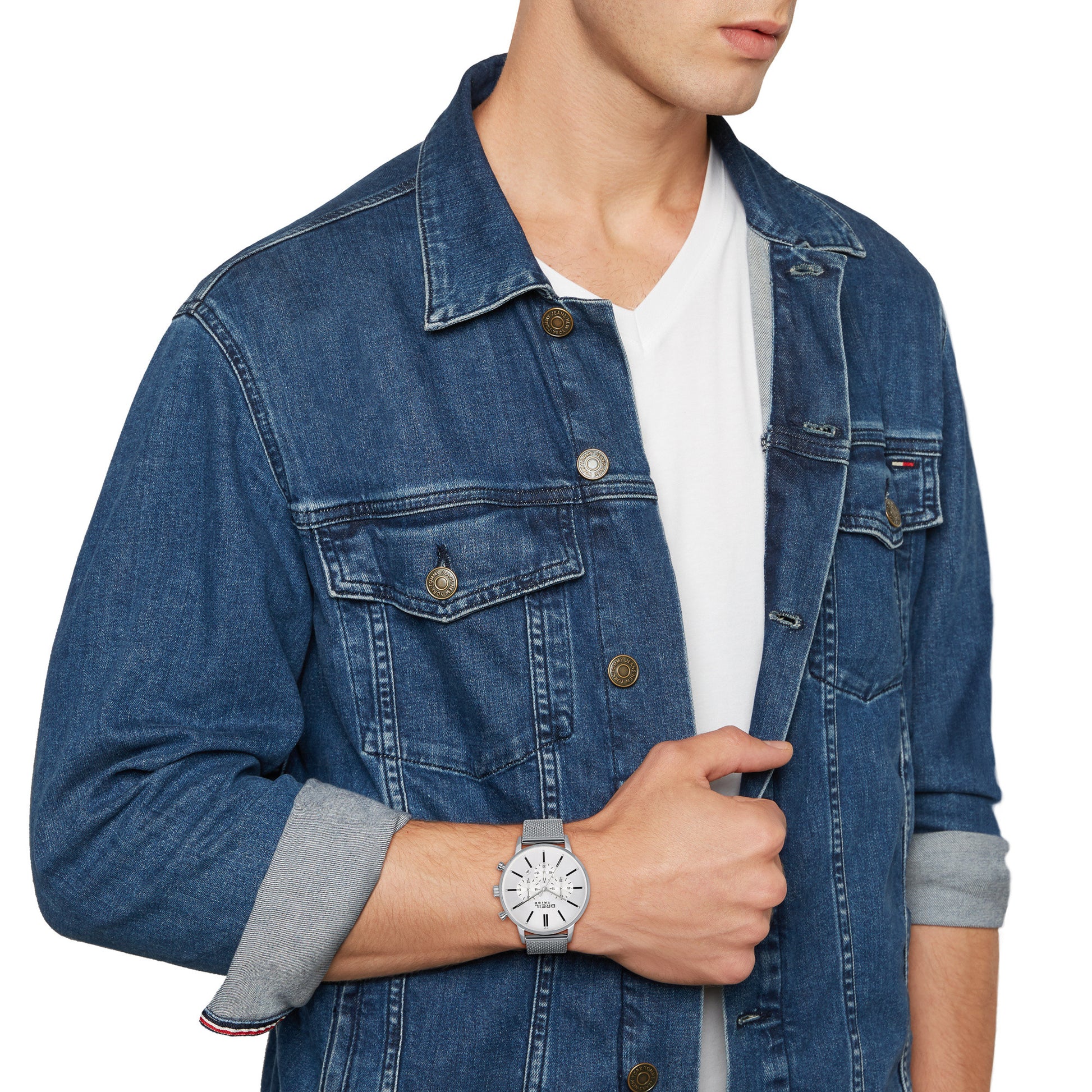 BREIL EW0508 Chronograph Armbanduhr 42 mm Silber ansicht-3