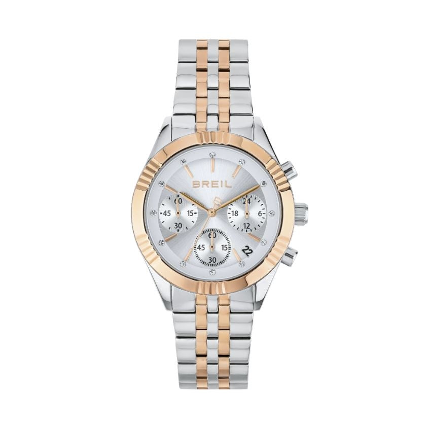 BREIL TW2018 Analoguhr Armbanduhr 36 mm Silber