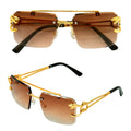 "BRILLE ANIMALIER GOLDEN MIT BRAUNEN GLÄSERN" – Vorderansicht