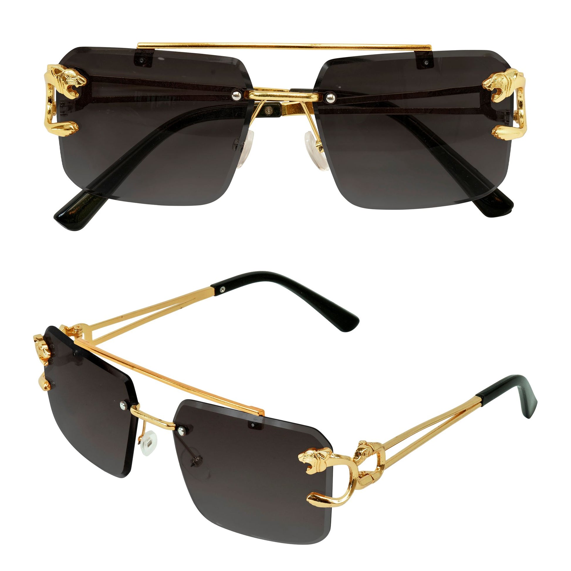 "BRILLE ANIMALIER GOLDEN MIT GETÖNTEN GLÄSERN" – Vorderansicht