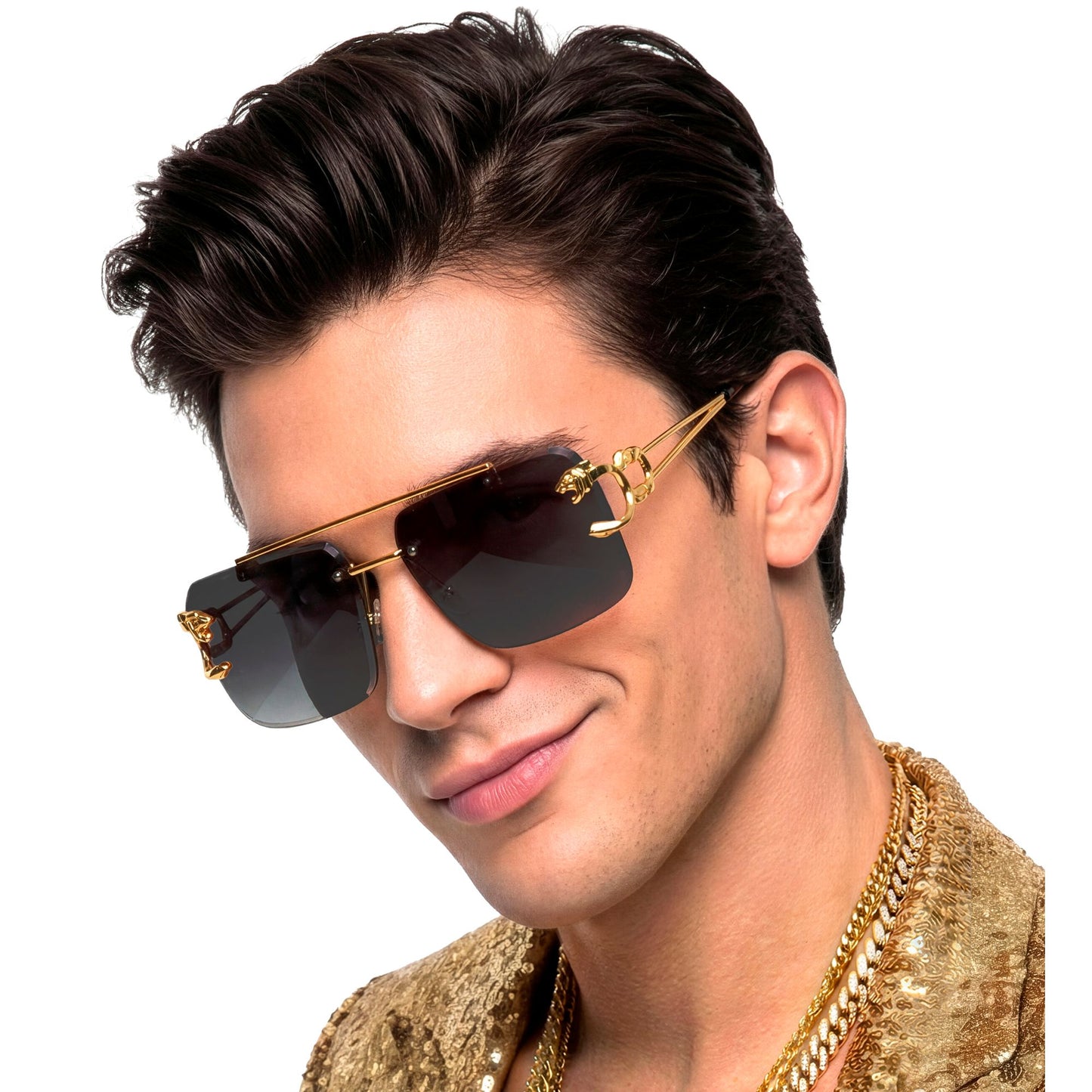 "BRILLE ANIMALIER GOLDEN MIT GETÖNTEN GLÄSERN" – Ansicht 4