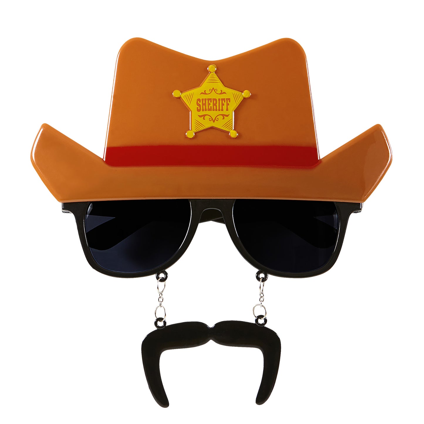 "BRILLE COWBOY MIT SCHNAUZBART" – Vorderansicht