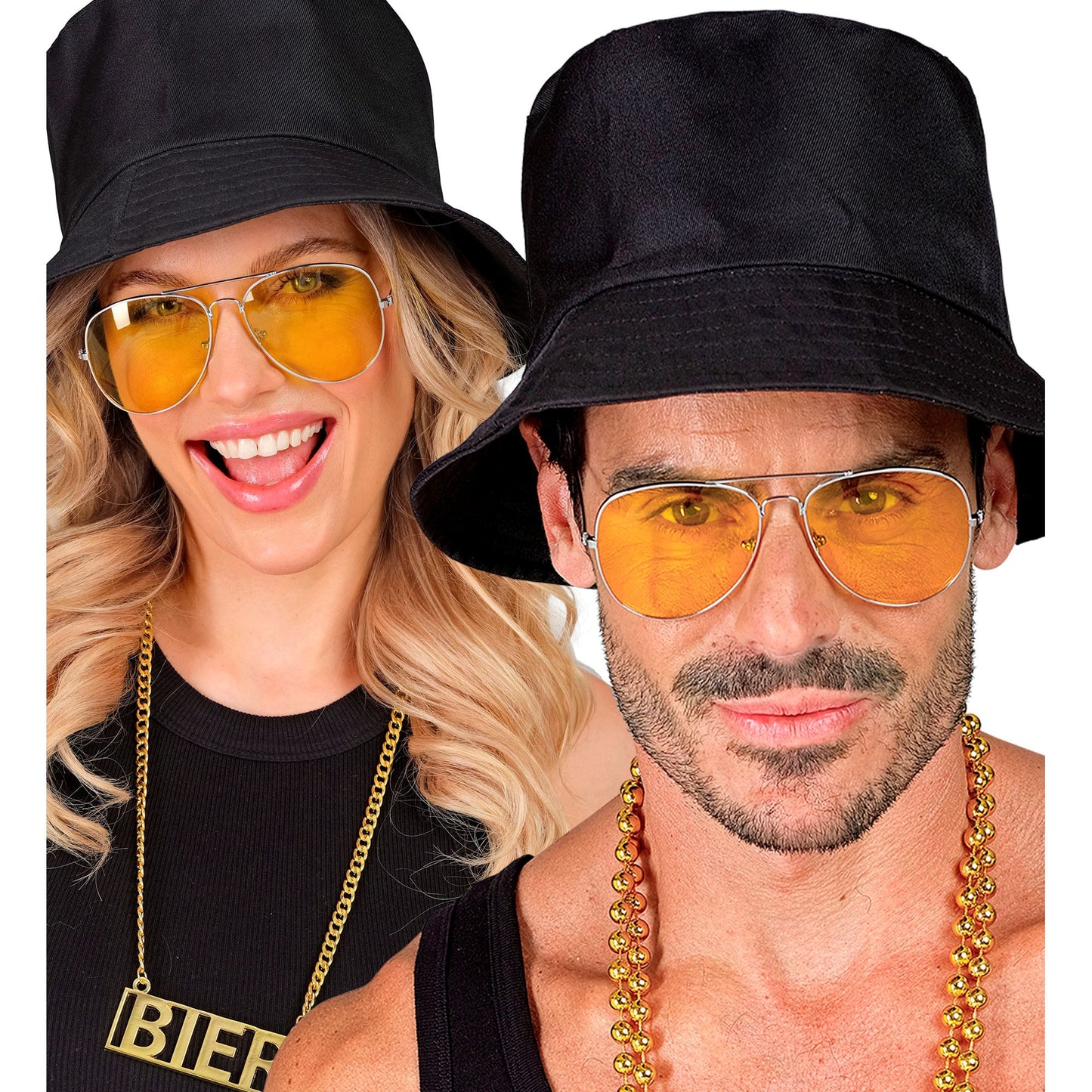 "BRILLE FÜR MEHRERE CHARAKTERE MIT GELBEN GLÄSERN" – Ansicht 3