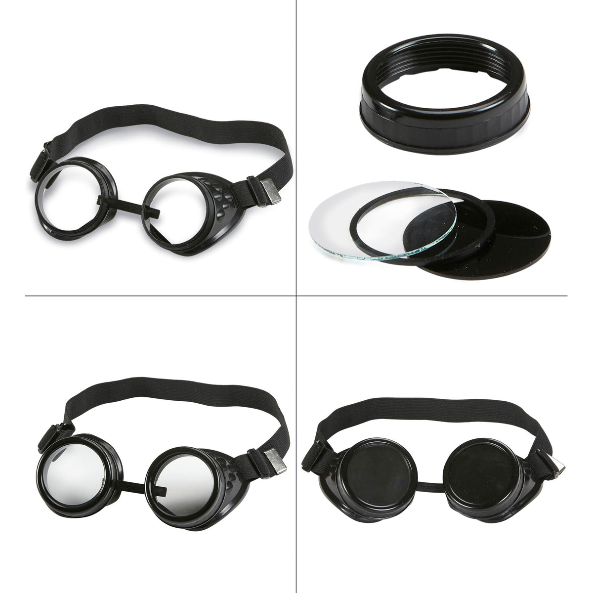 Widmann Brille mit wechselbaren Gläsern Fasnacht Kostüm – Seitenansicht