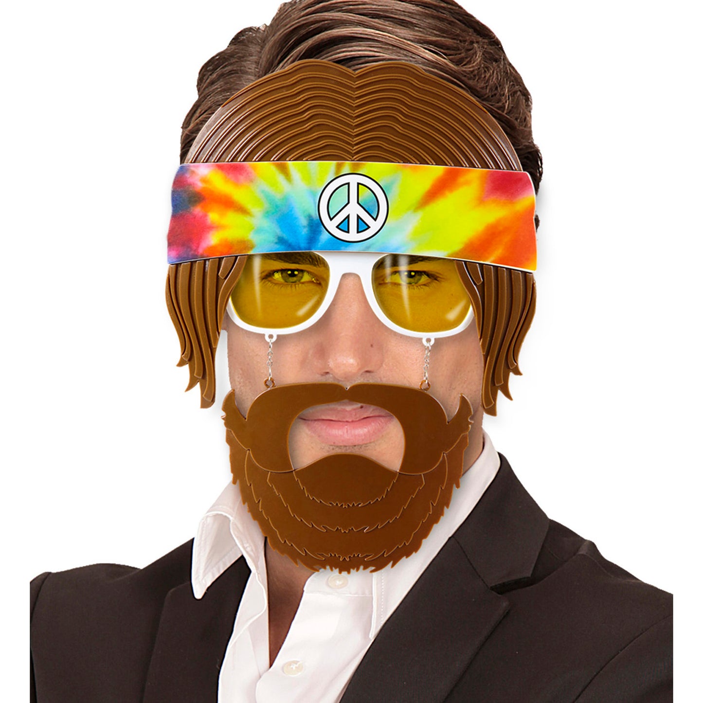"BRILLE HIPPIE MIT BART" – Ansicht 4
