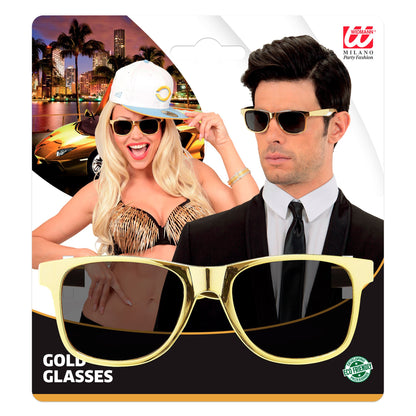 "BRILLE IN GOLDMETALLIC" – Detailansicht