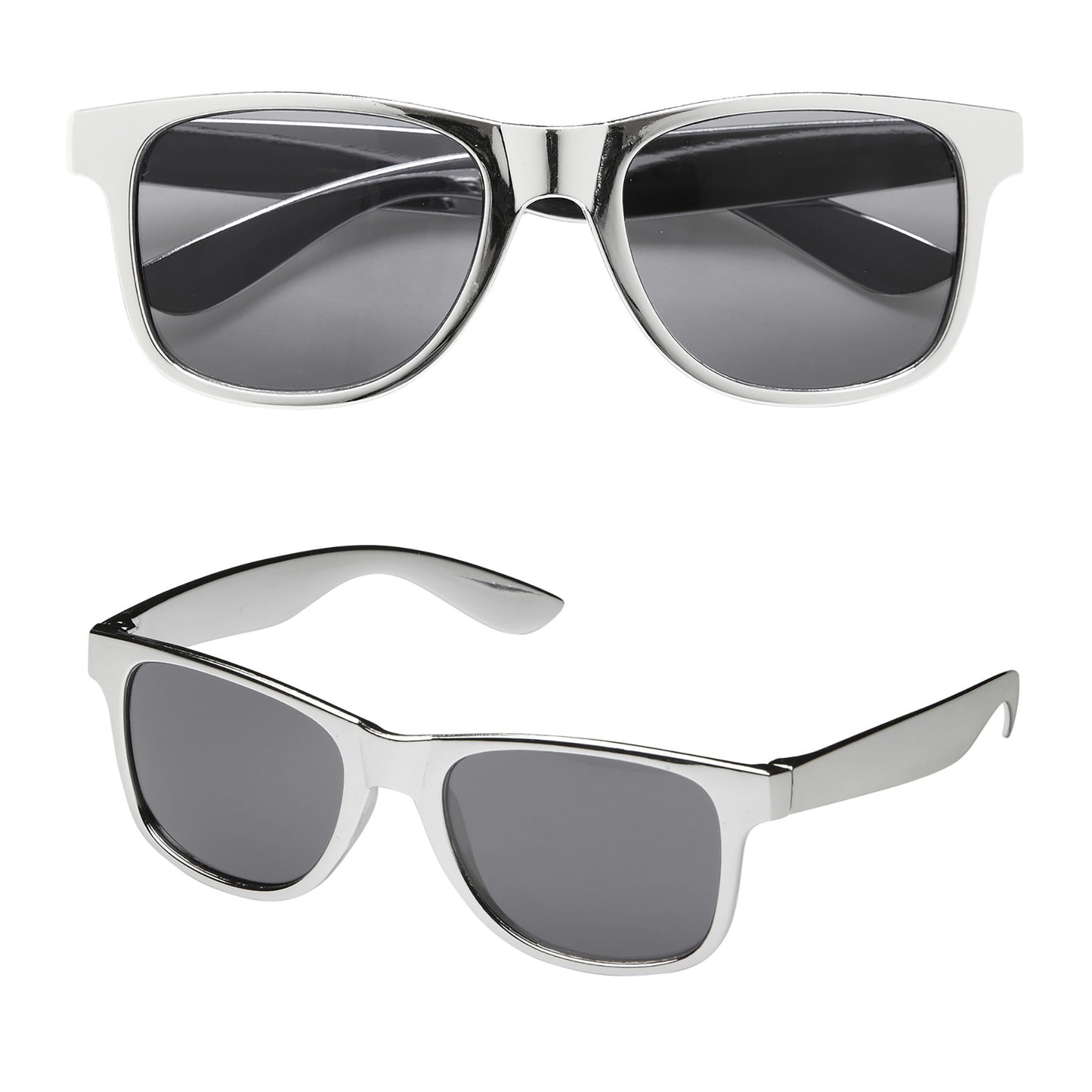 "BRILLE IN SILBERMETALLIC" – Vorderansicht