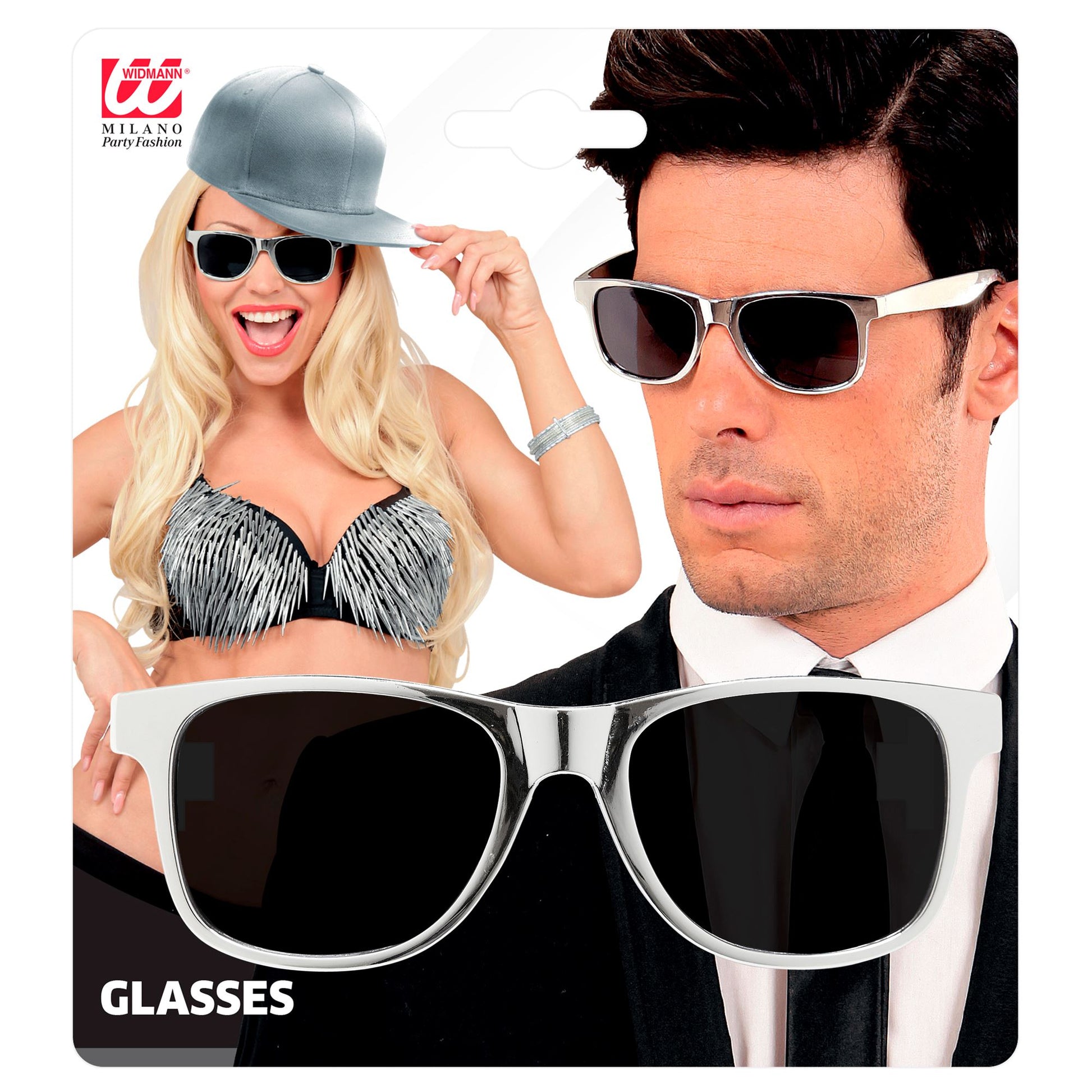 "BRILLE IN SILBERMETALLIC" – Detailansicht