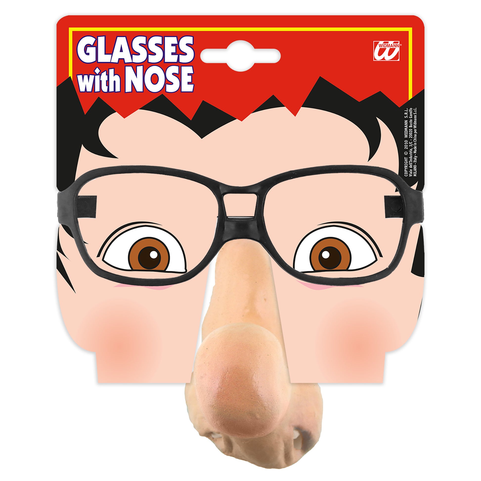 "BRILLE MIT NASE" sort. in 4 Modellen – Detailansicht