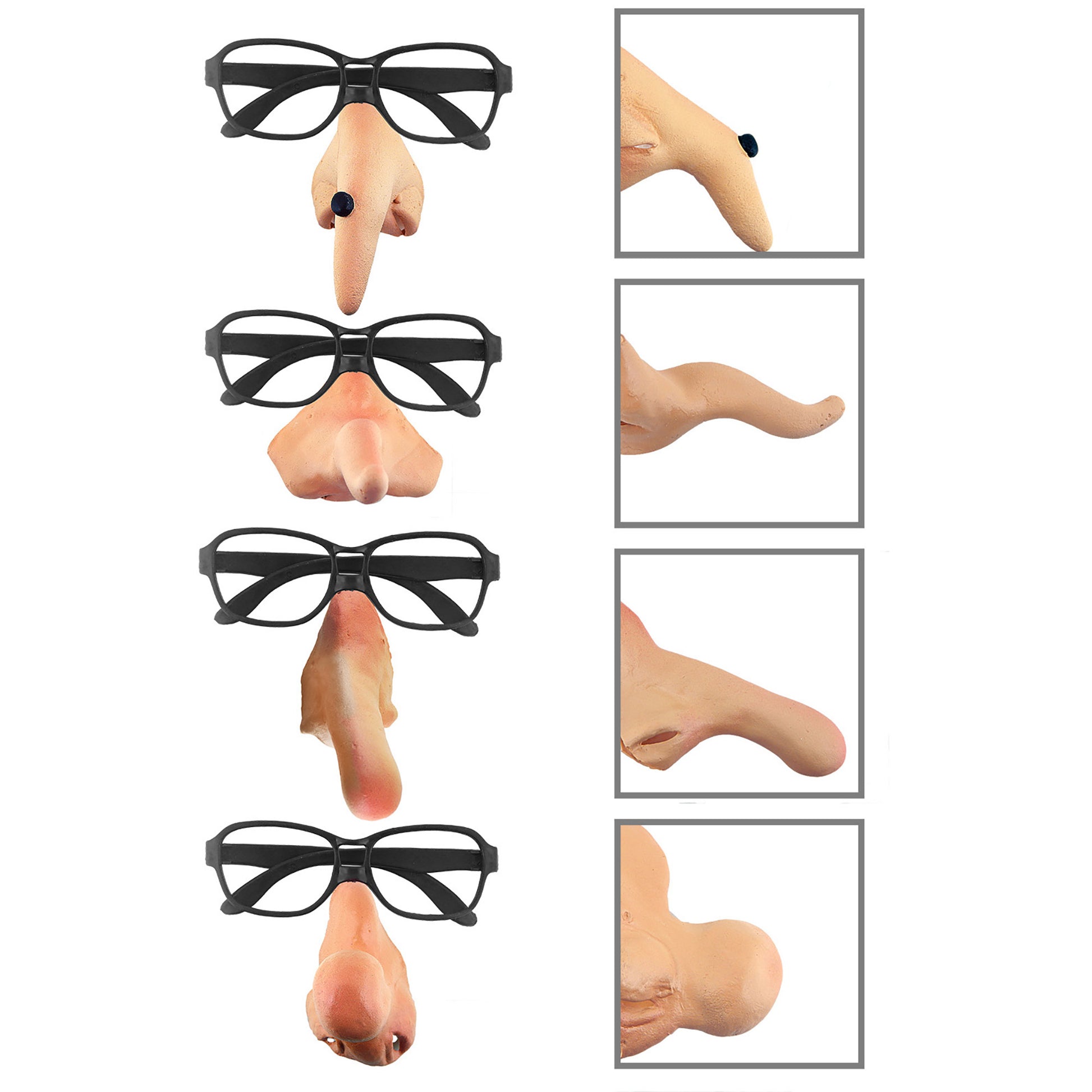 "BRILLE MIT NASE" sort. in 4 Modellen – Ansicht 3
