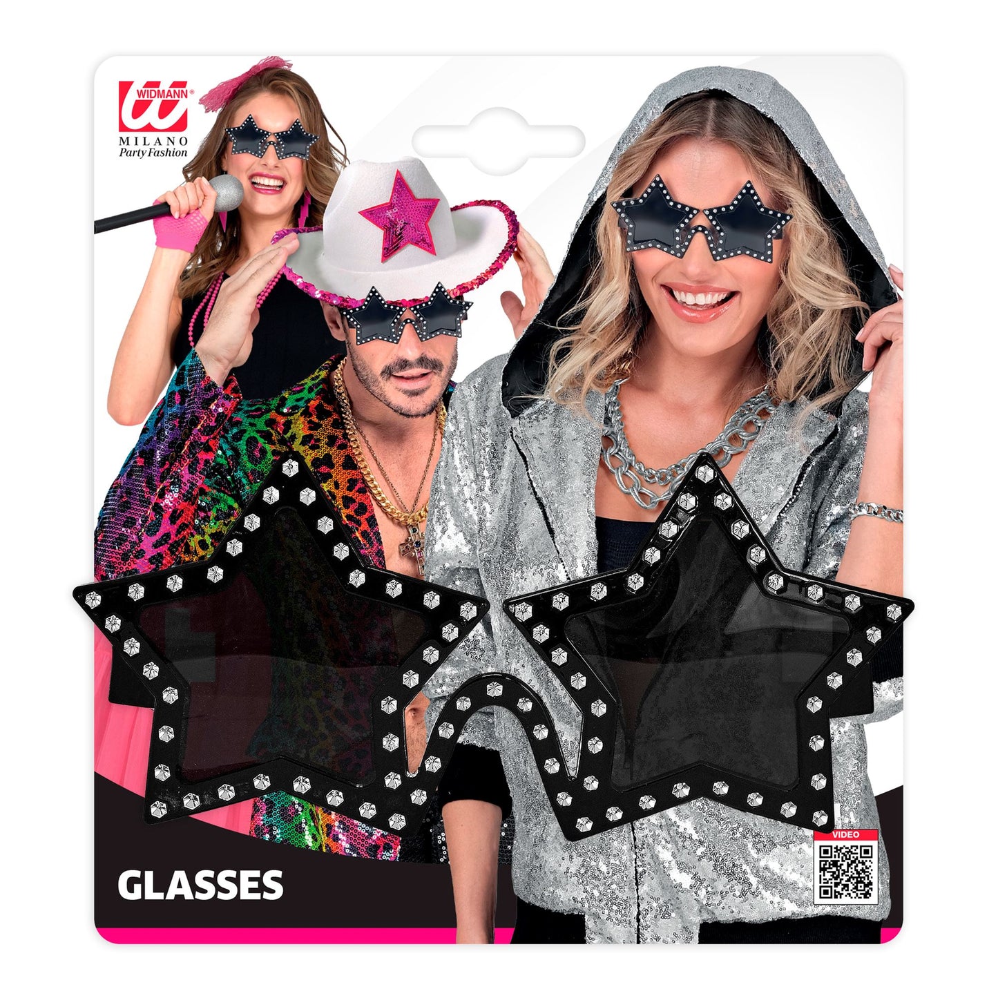 "BRILLE MIT STRASS STERNEN" – Detailansicht
