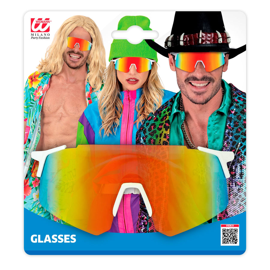 "BRILLE MIT VERSPIEGELTEM REGENBOGEN GLAS" – Detailansicht