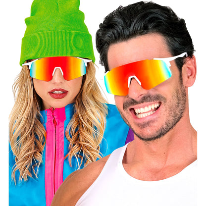 "BRILLE MIT VERSPIEGELTEM REGENBOGEN GLAS" – Ansicht 3