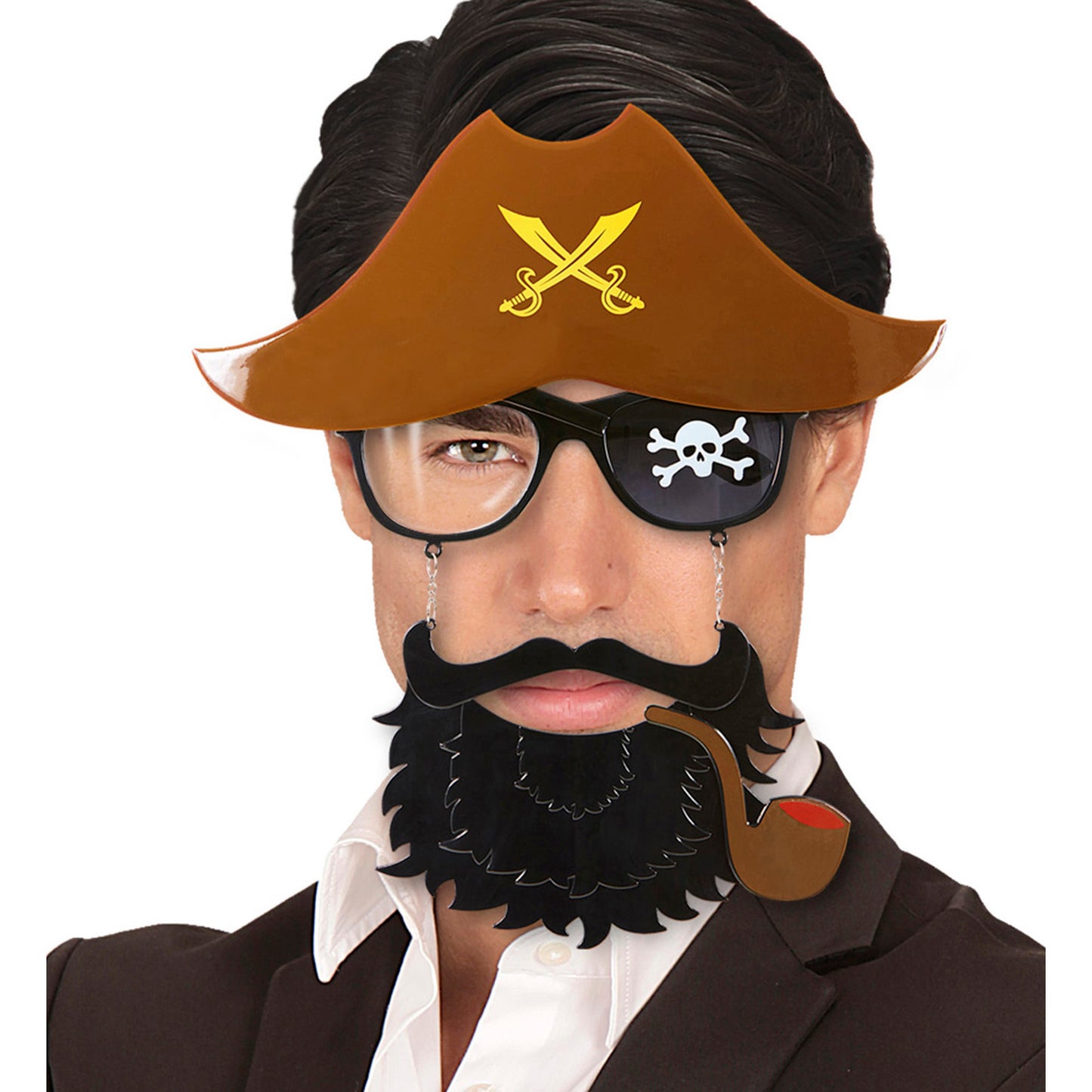 "BRILLE PIRATENKAPITÄN MIT BART" – Ansicht 4