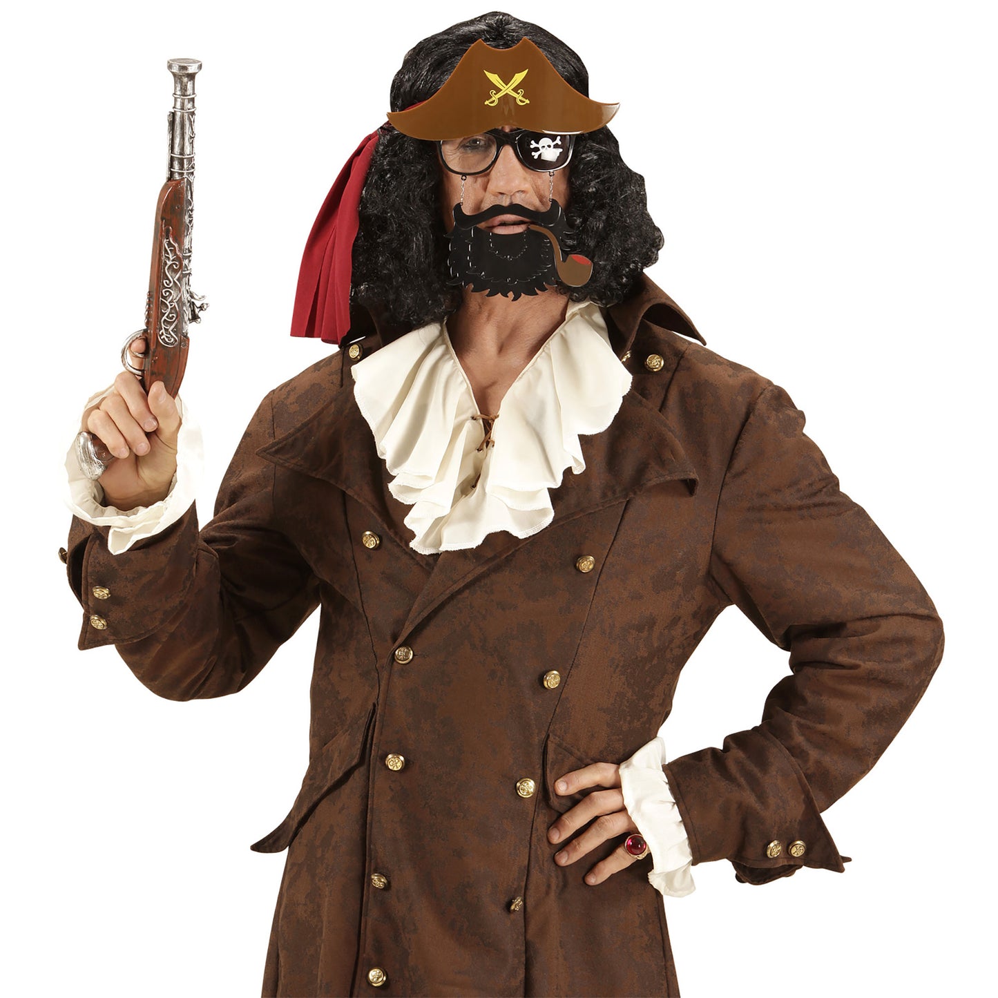 "BRILLE PIRATENKAPITÄN MIT BART" – Ansicht 5