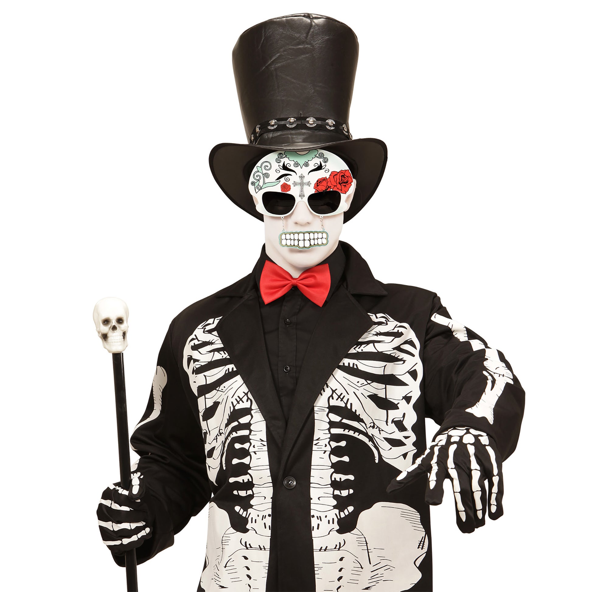 "BRILLE TOTENKOPF DIA DE LOS MUERTOS MIT ZÄHNEN" – Ansicht 5