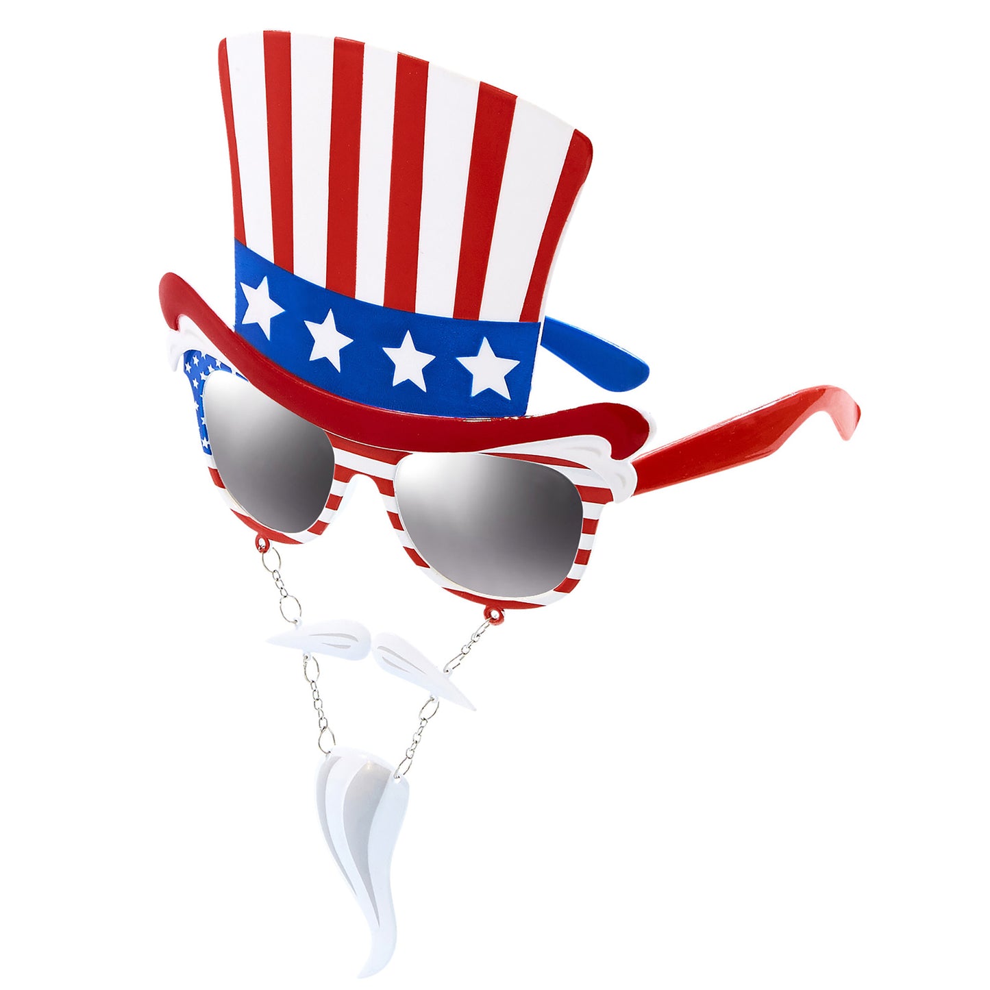 "BRILLE UNCLE SAM MIT SCHNAUZBART UND KINNBART" – Ansicht 3