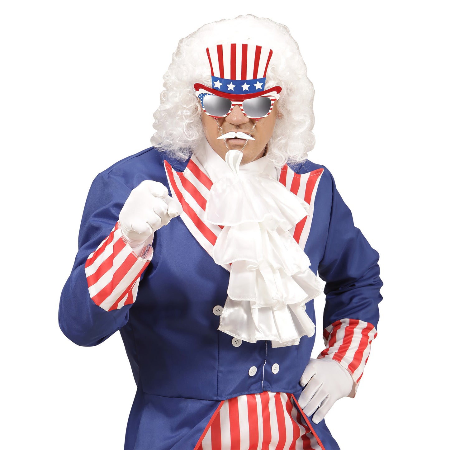 "BRILLE UNCLE SAM MIT SCHNAUZBART UND KINNBART" – Ansicht 5
