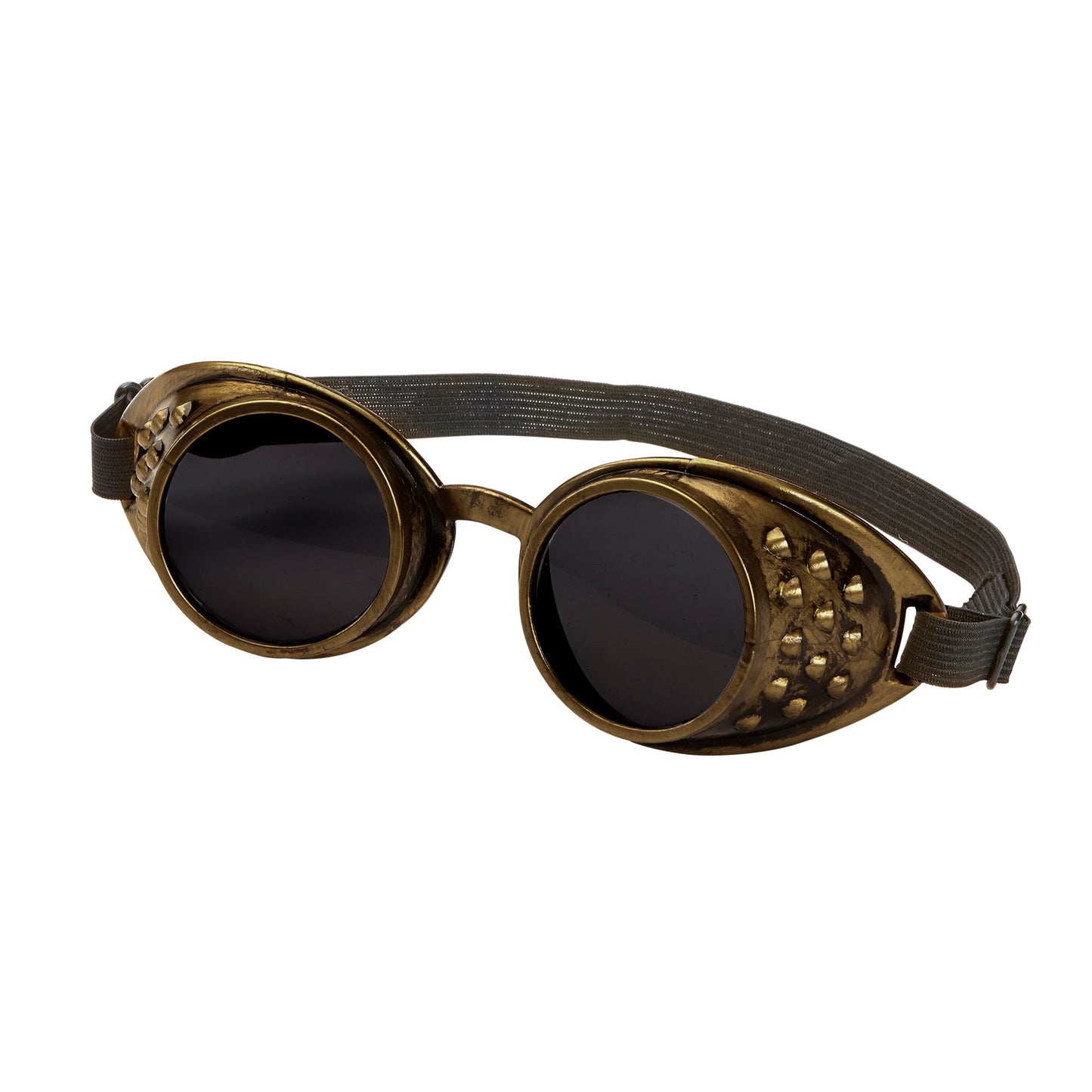 "BRONZENE STEAMPUNK BRILLE" – Vorderansicht