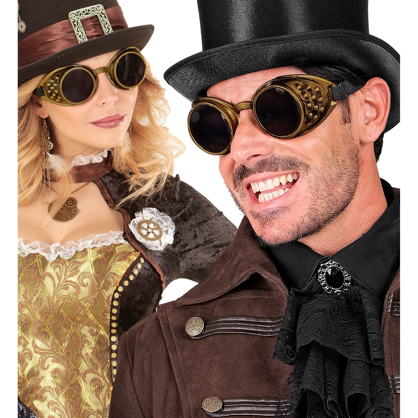 "BRONZENE STEAMPUNK BRILLE" – Ansicht 3