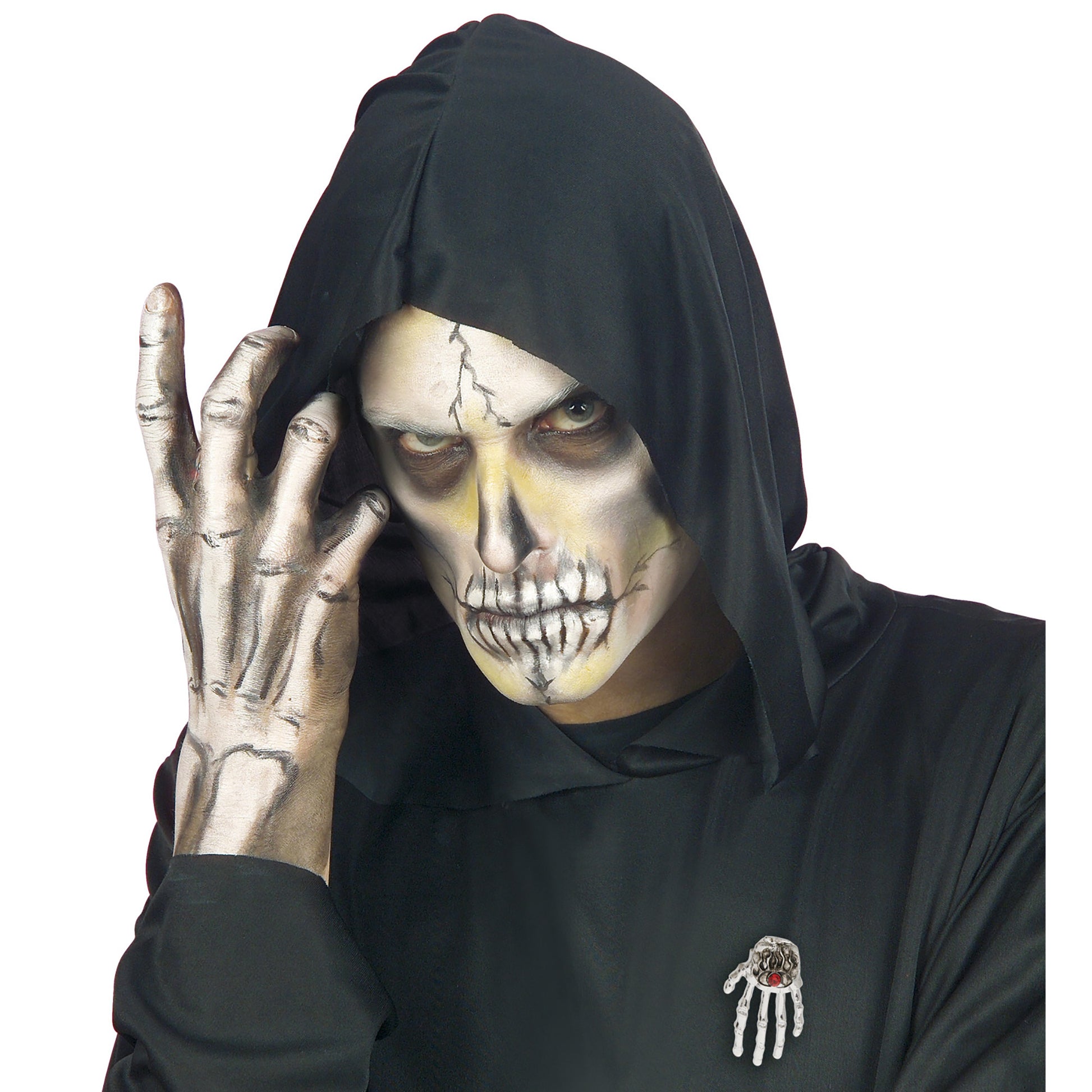 "BROSCHE SKELETTHAND" – Detailansicht