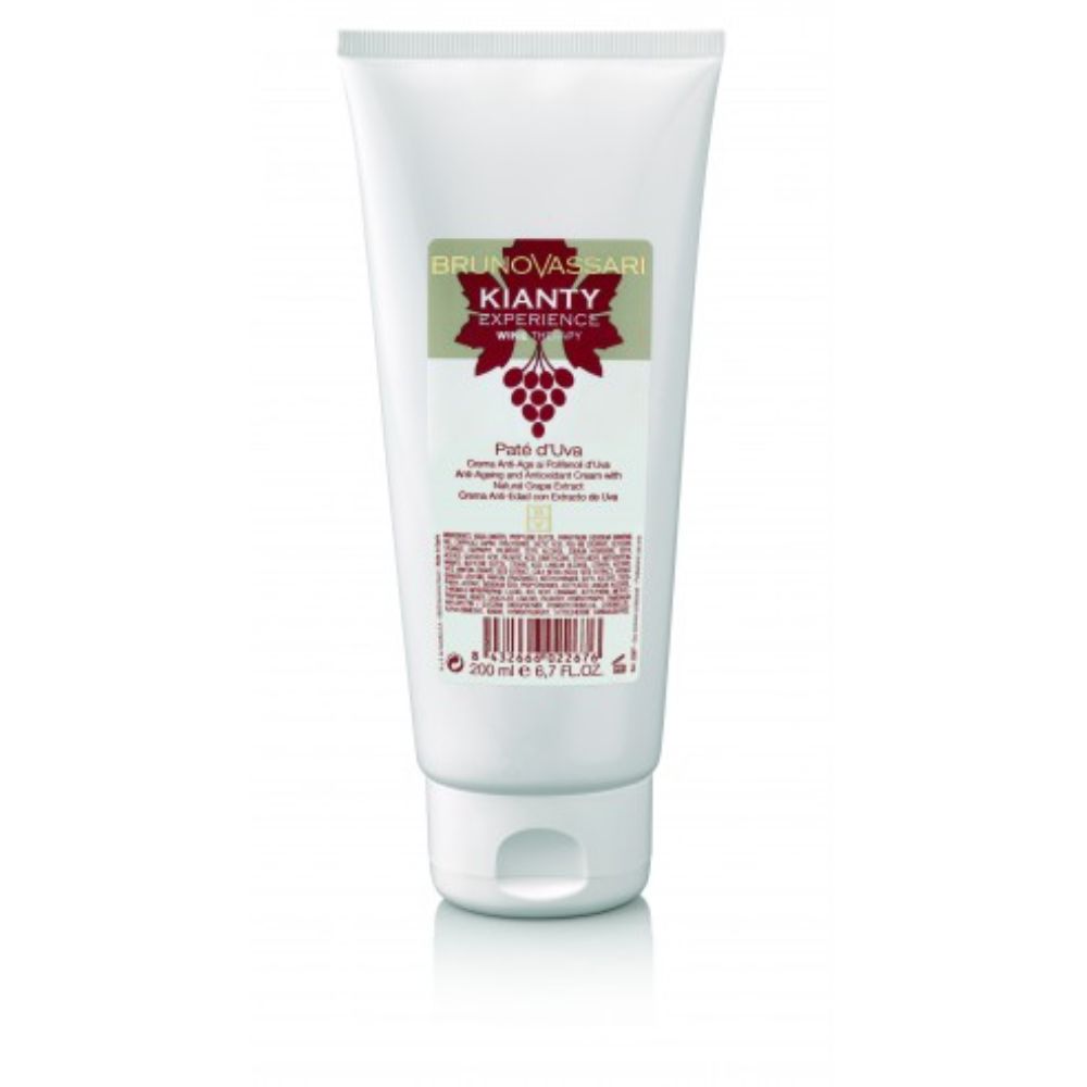 Bruno Vassari, Kianty Experience, Traube, Anti-Aging, Sahne, Für Gesicht & Hals, 200 ml