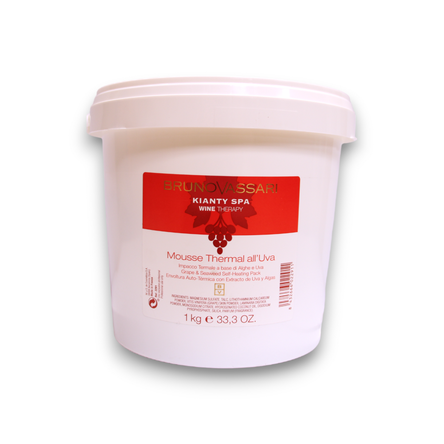 Bruno Vassari, Kianty SPA, Traube, Anti-Cellulite, Pudermaske, 1000 g