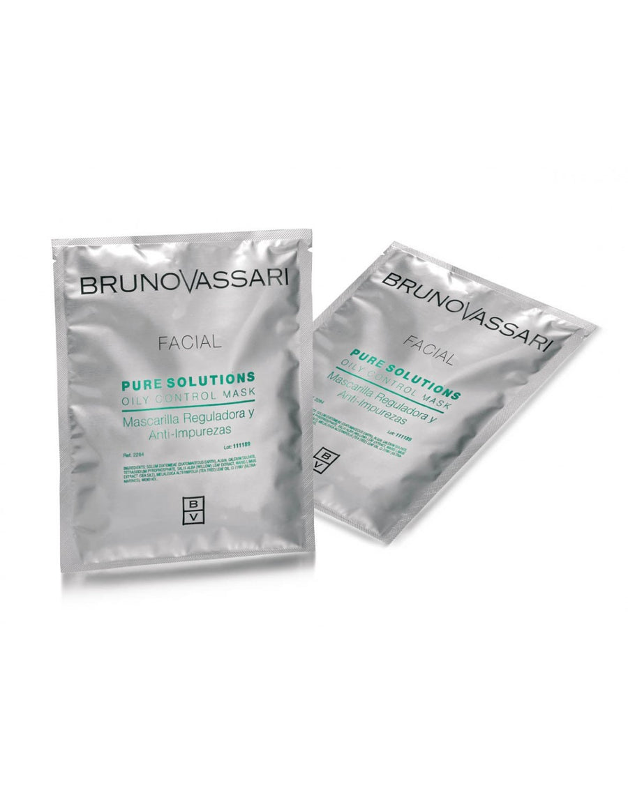 Bruno Vassari Setzen, Bruno Vassari, Pure Solutions, Teebaumöl, Beseitigt Unreinheiten, Peel-Off-Maske, Für das Gesicht, 6 st