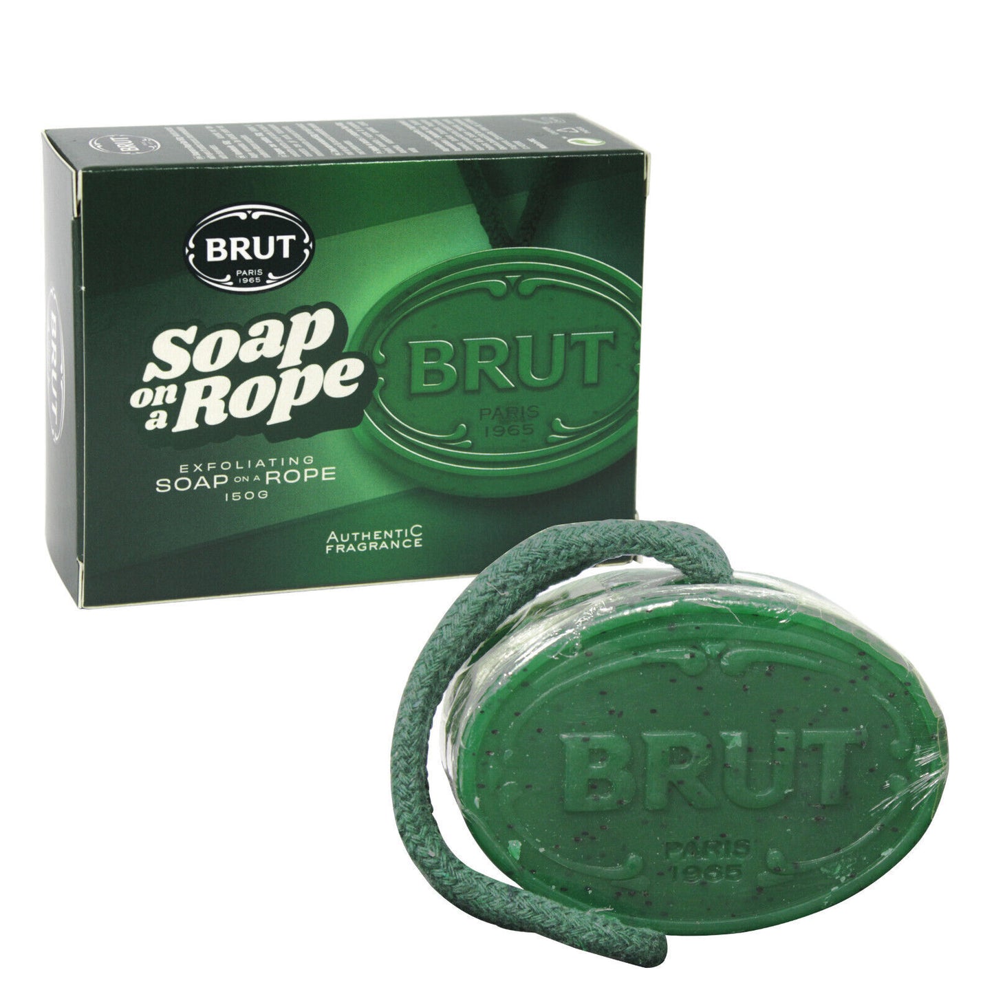 Brut, Soap On A Rope, Peeling, Seifenstück, 150 g