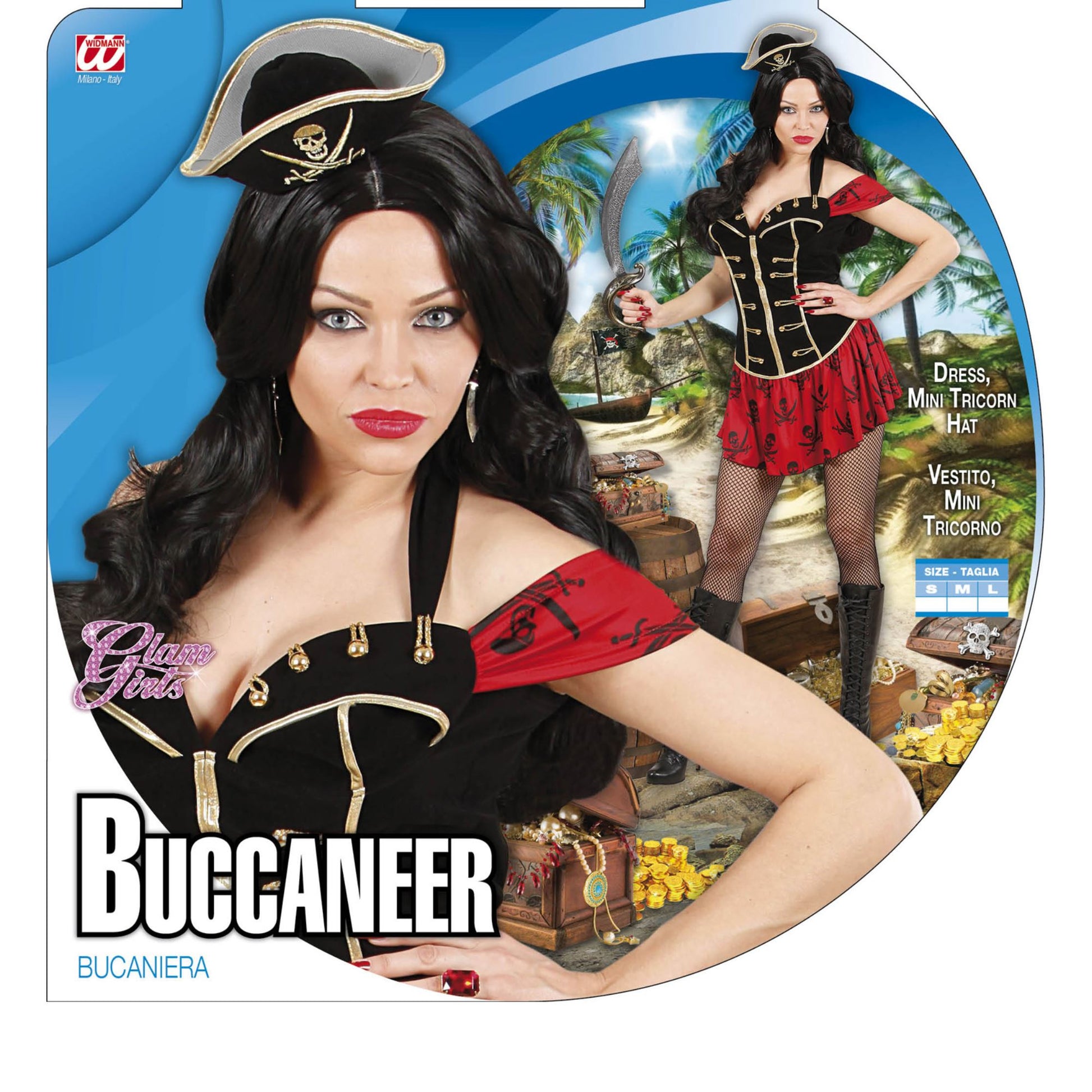 "BUCCANEER GIRL" (Kleid, Minidreizackhut) – Ansicht 3
