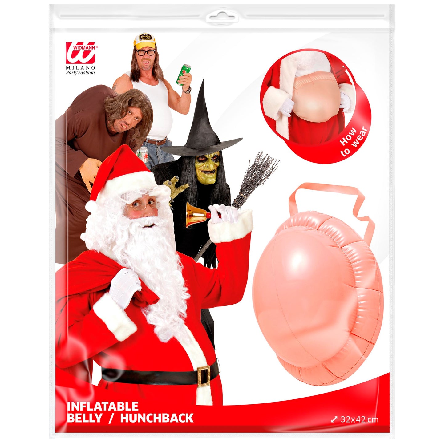 "BUCKEL/ AUFBLASBARER BAUCH" für Hexe, Buckliger, Weihnachtsmann, Bierbauch – Detailansicht