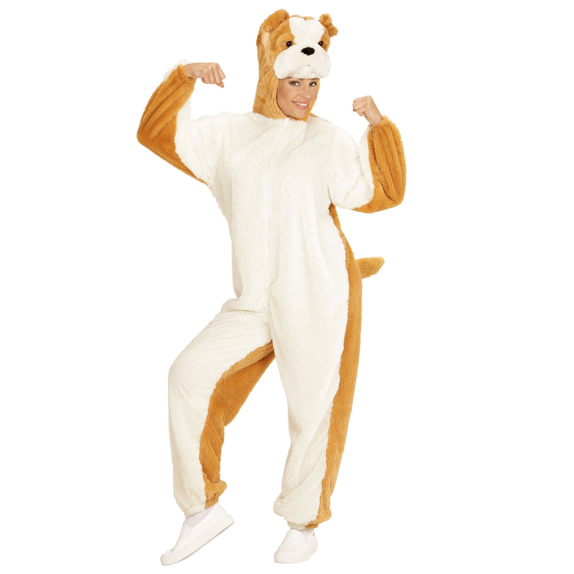 "BULLDOGGE SOFT PLÜSCHKOSTÜM" (Overall mit Kapuze) – Ansicht 3