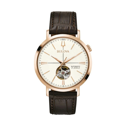 BULOVA 97A136 Only Time Armbanduhr 41 mm Gold ansicht-3
