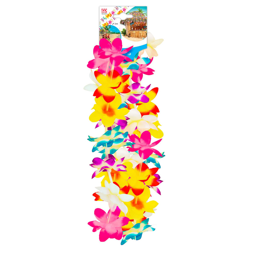 "BUNTE BLUMEN GIRLANDE" 3 m – Detailansicht