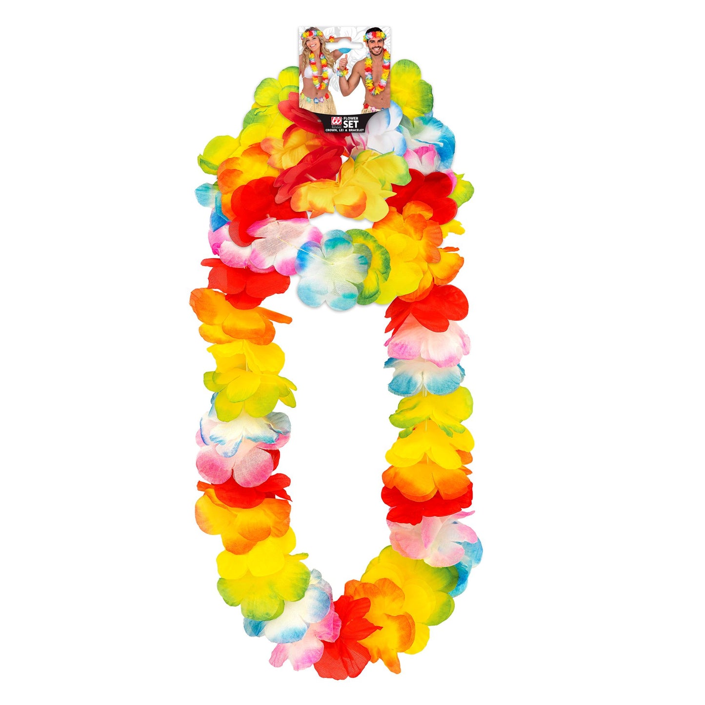 "BUNTES LUXUS HAWAIISET" (Kette, Stirnband, Armband) – Ansicht 3